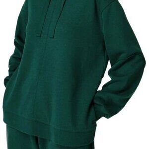 Sweaty Betty Hoodie Sweatshirt Womens 2 XS Green Revive Deep Emerald Pullover